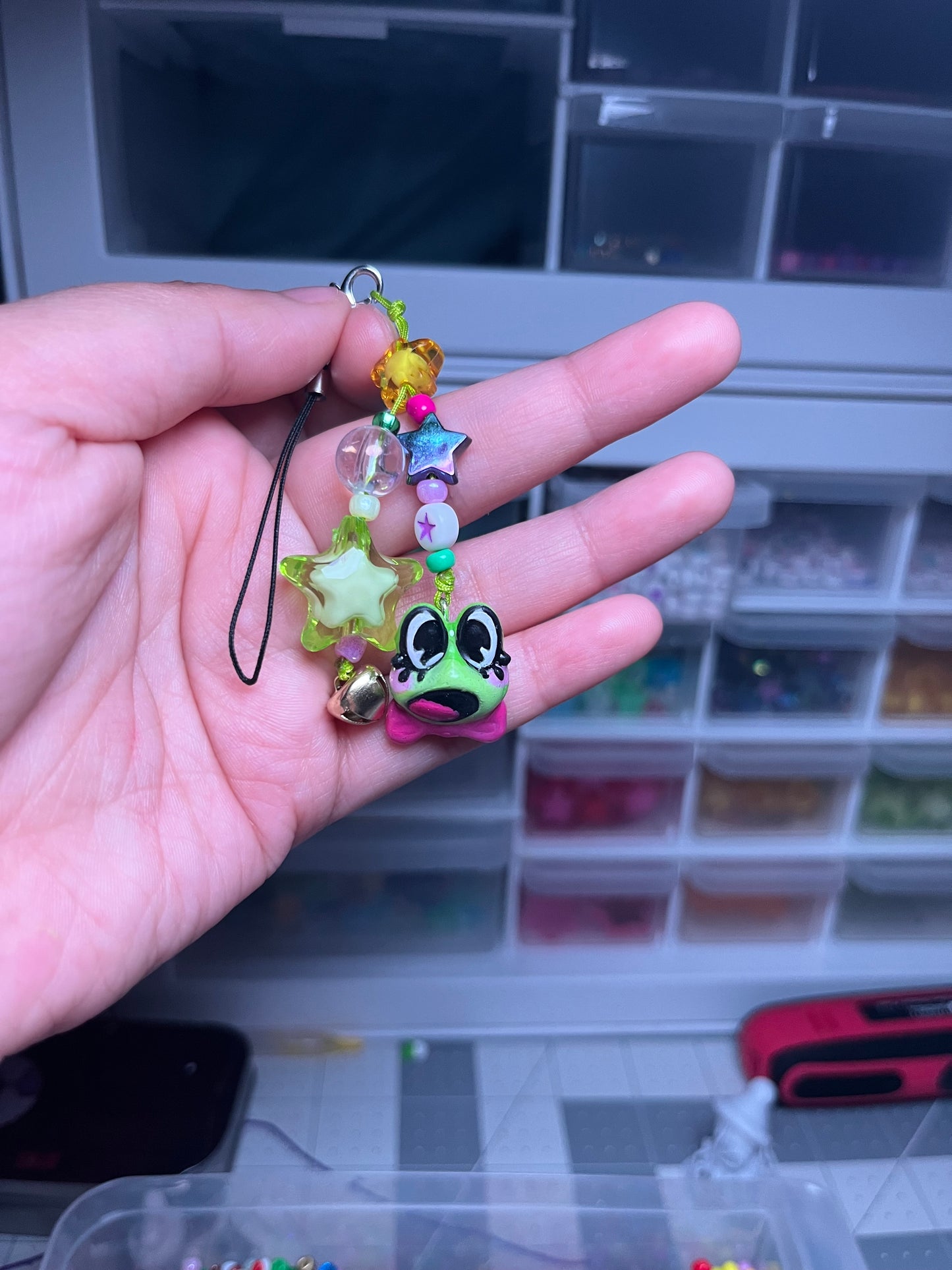 Ribbit Phone Charm